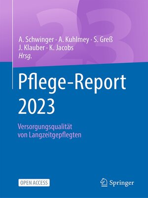 cover image of Pflege-Report 2023